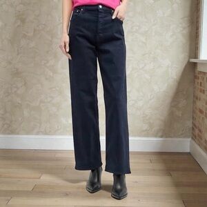 Mother Superior High Waisted Spinner Skimp Wide Leg Jeans in Size 31 Made in USA